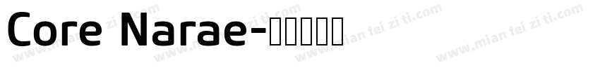 Core Narae字体转换
